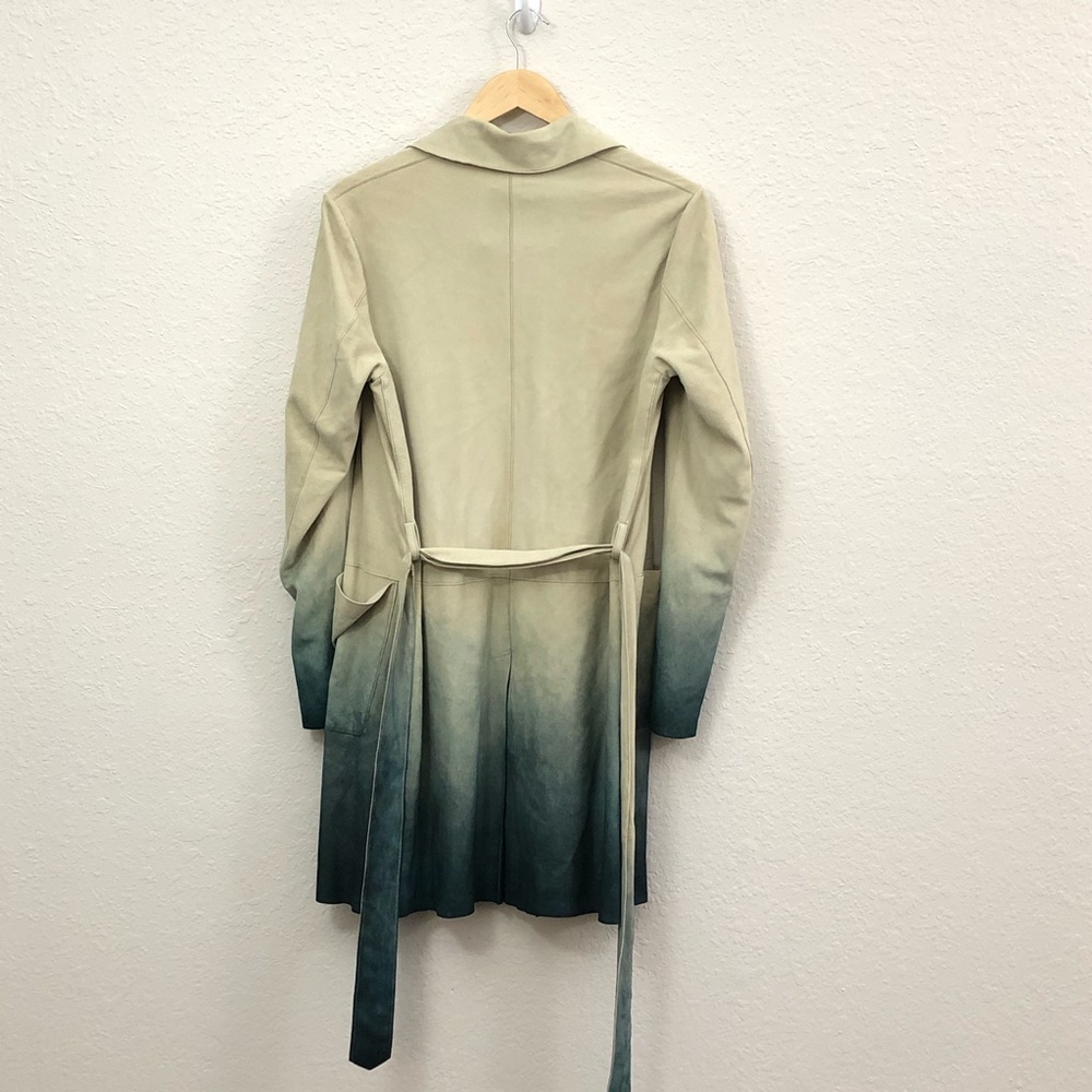 Free People Dip Dye Paint Suede Trench size small - Picture 5 of 12